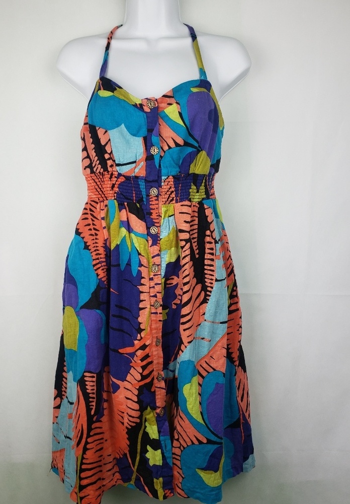 Anthropologie Edme & Esyllte Dress Tropical Floral